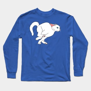 Running Hyper White Cat Long Sleeve T-Shirt